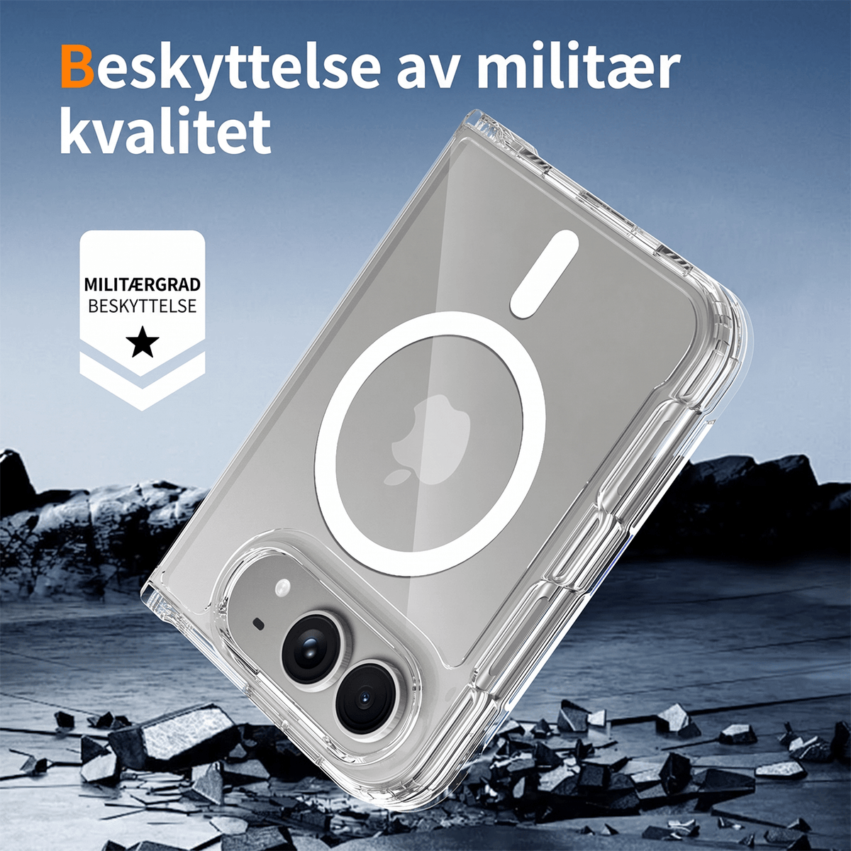 CLARIVUE-deksel til Apple iPhone Duo (MagSafe-kompatibel (Magnetisk) / Standard (Ikke-magnetisk))