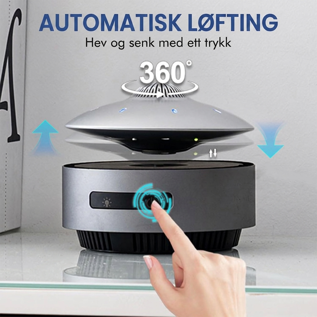 BEIOZGLONG UFO Magnetisk Leviterende Bluetooth-høyttaler