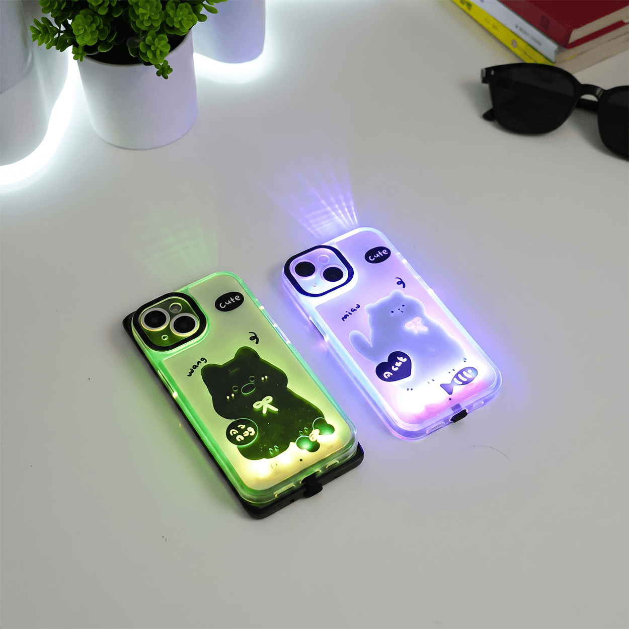 Glowing Cartoon Phone Case