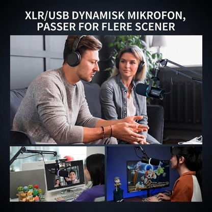 FEELWORLD PM1 XLR USB Dynamisk Mikrofon