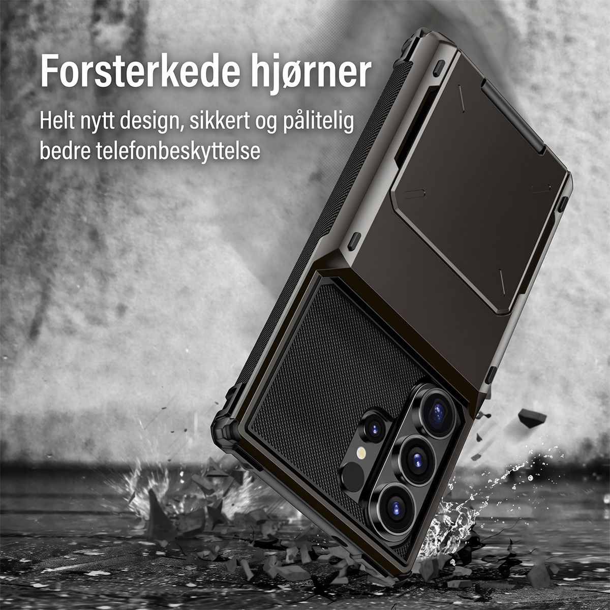 VaultCase PC-vippedeksel med korthlomme for Samsung S-serie
