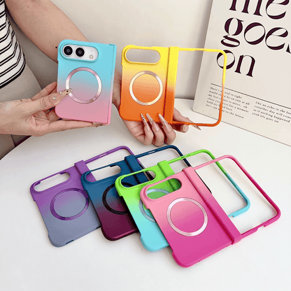 Rainbow Rabbit iPhone Duo Magnetisk Sammenleggbart Deksel