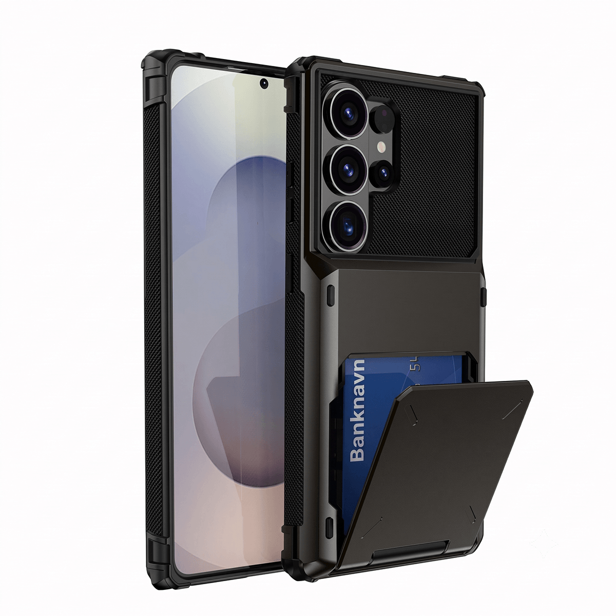 VaultCase PC-vippedeksel med korthlomme for Samsung S-serie