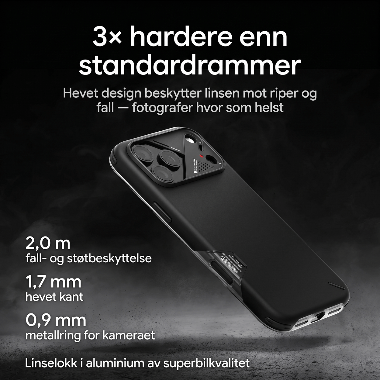 Aulumu A17 Støtsikkert Deksel til iPhone 17 Pro / Pro Max