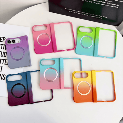 Rainbow Rabbit iPhone Duo Magnetisk Sammenleggbart Deksel