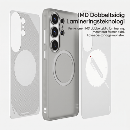 Aulumu S26 Ultra Galaxy Magnetisk deksel (Gjennomsiktig grå)