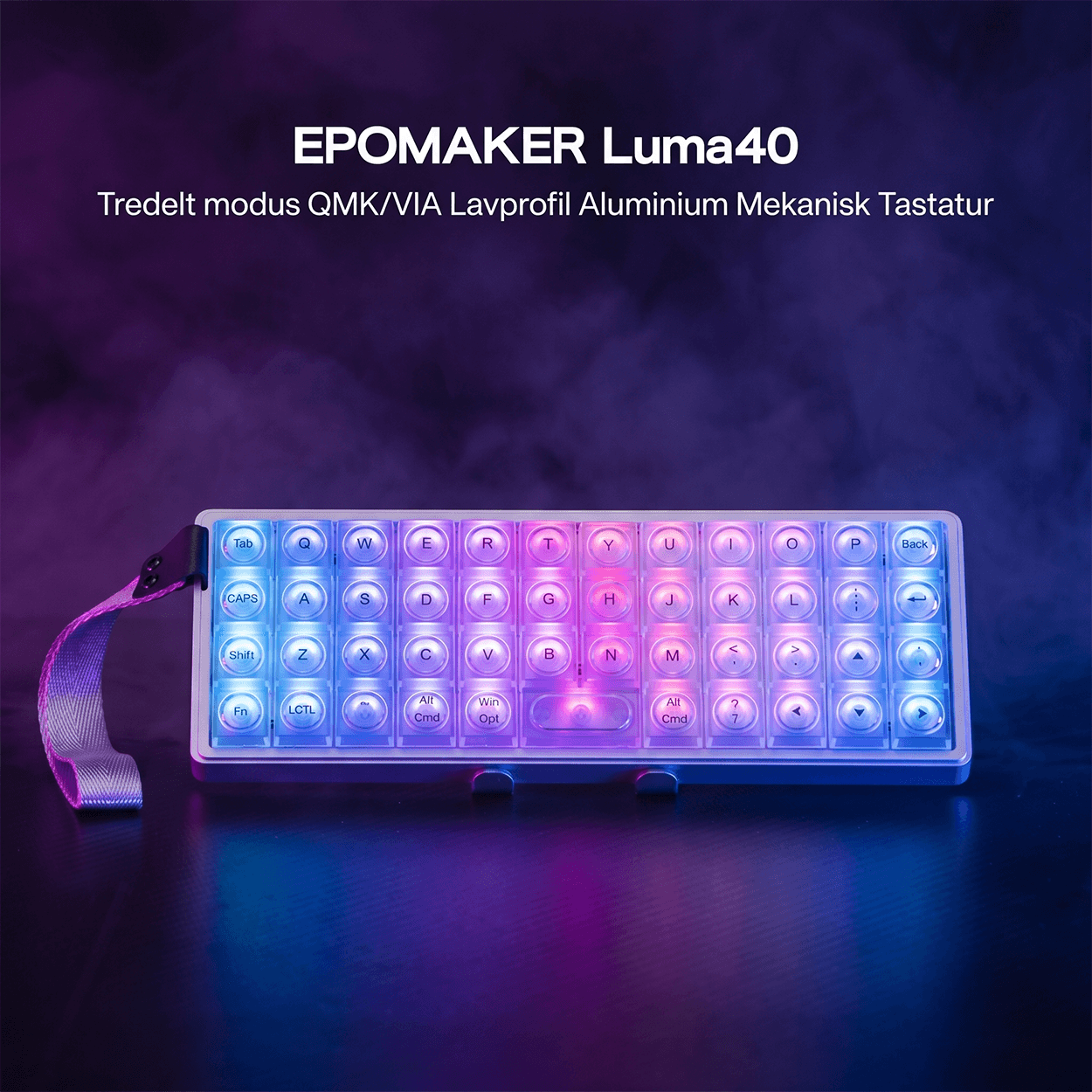 EPOMAKER Luma40 Lavprofil mekanisk tastatur