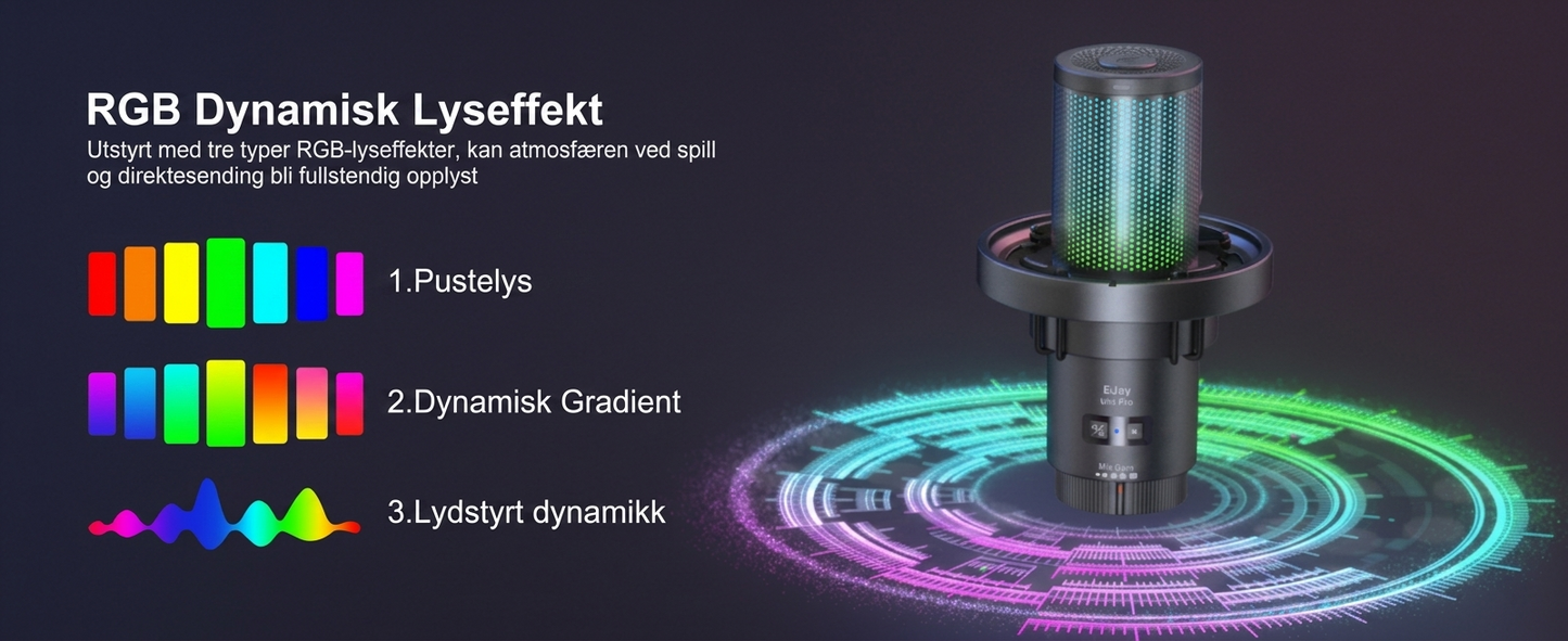 COMICA Ejoy Uni PRO(D) USB trådløst spillmikrofon