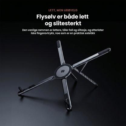 Sammenleggbart magnetisk stativ for telefon, nettbrett og laptop