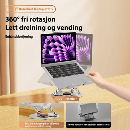 ROSLINY 360° Rotating Aluminum Alloy Laptopstativ