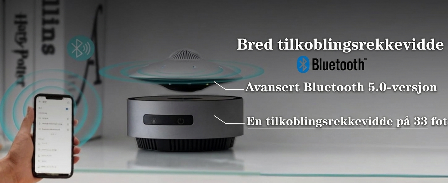 BEIOZGLONG UFO Magnetisk Leviterende Bluetooth-høyttaler
