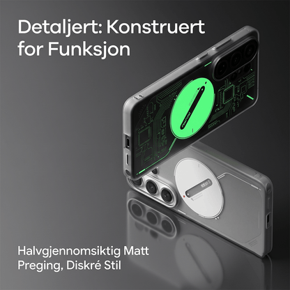 Aulumu S26 Ultra Galaxy Magnetisk deksel (Gjennomsiktig grå)