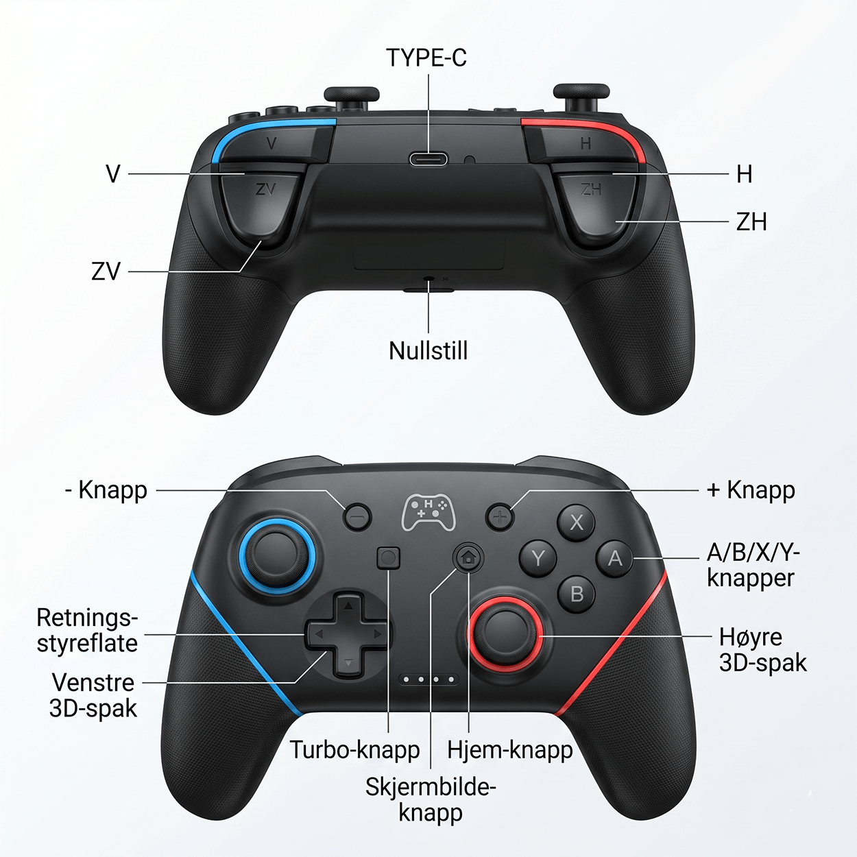 Nintendo Switch Wireless Controller SW-01 - Trådløs spillkontroller