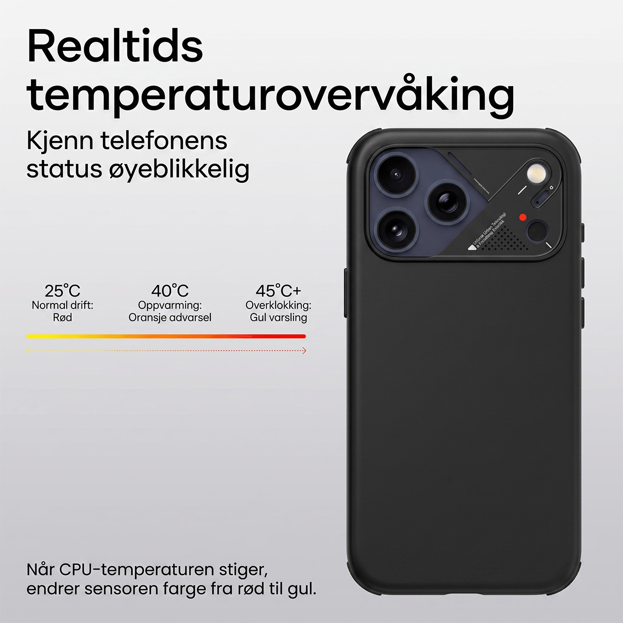 Aulumu A17 Støtsikkert Deksel til iPhone 17 Pro / Pro Max
