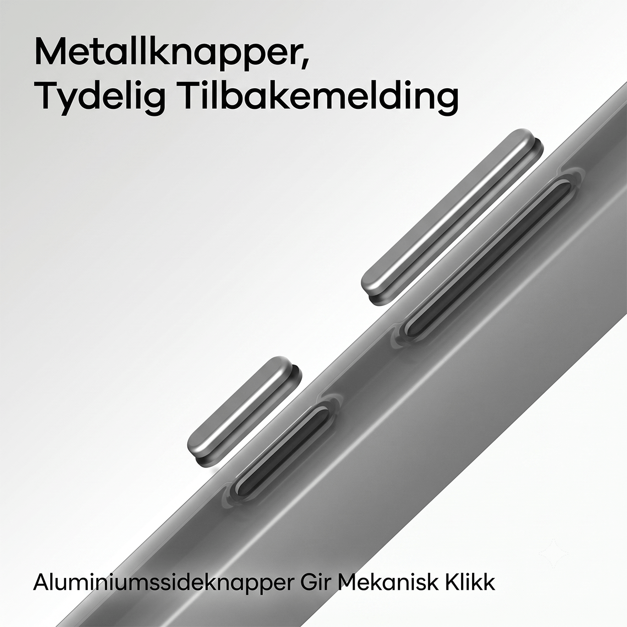 Aulumu S26 Ultra Galaxy Magnetisk deksel (Gjennomsiktig grå)