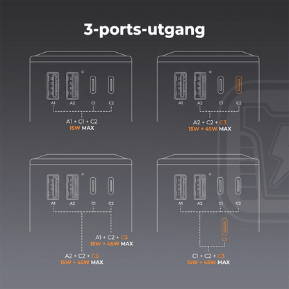 TESSAN WTA07 Universell reiseadapter