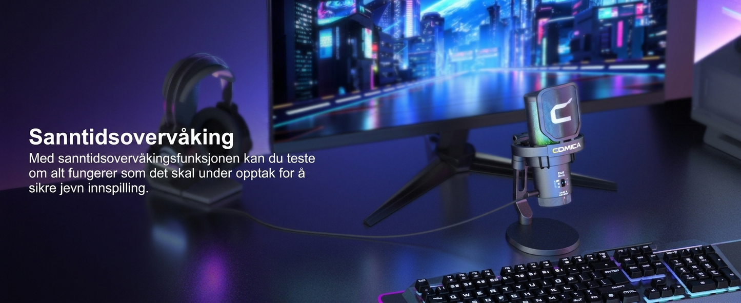 COMICA Ejoy Uni PRO(D) USB trådløst spillmikrofon