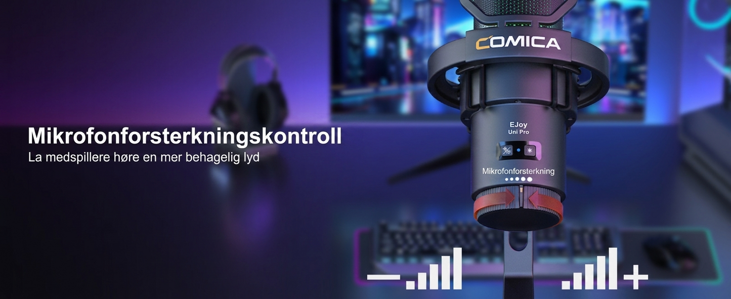 COMICA Ejoy Uni PRO(D) USB trådløst spillmikrofon