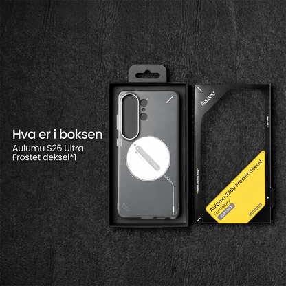 Aulumu S26 Ultra Galaxy Magnetisk deksel (Gjennomsiktig grå)