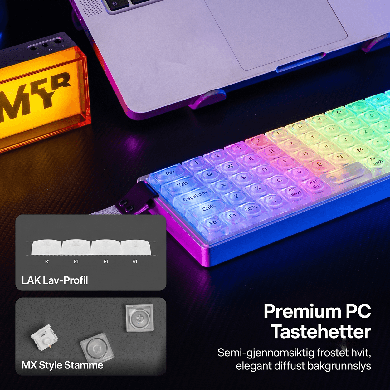 EPOMAKER Luma40 Lavprofil mekanisk tastatur