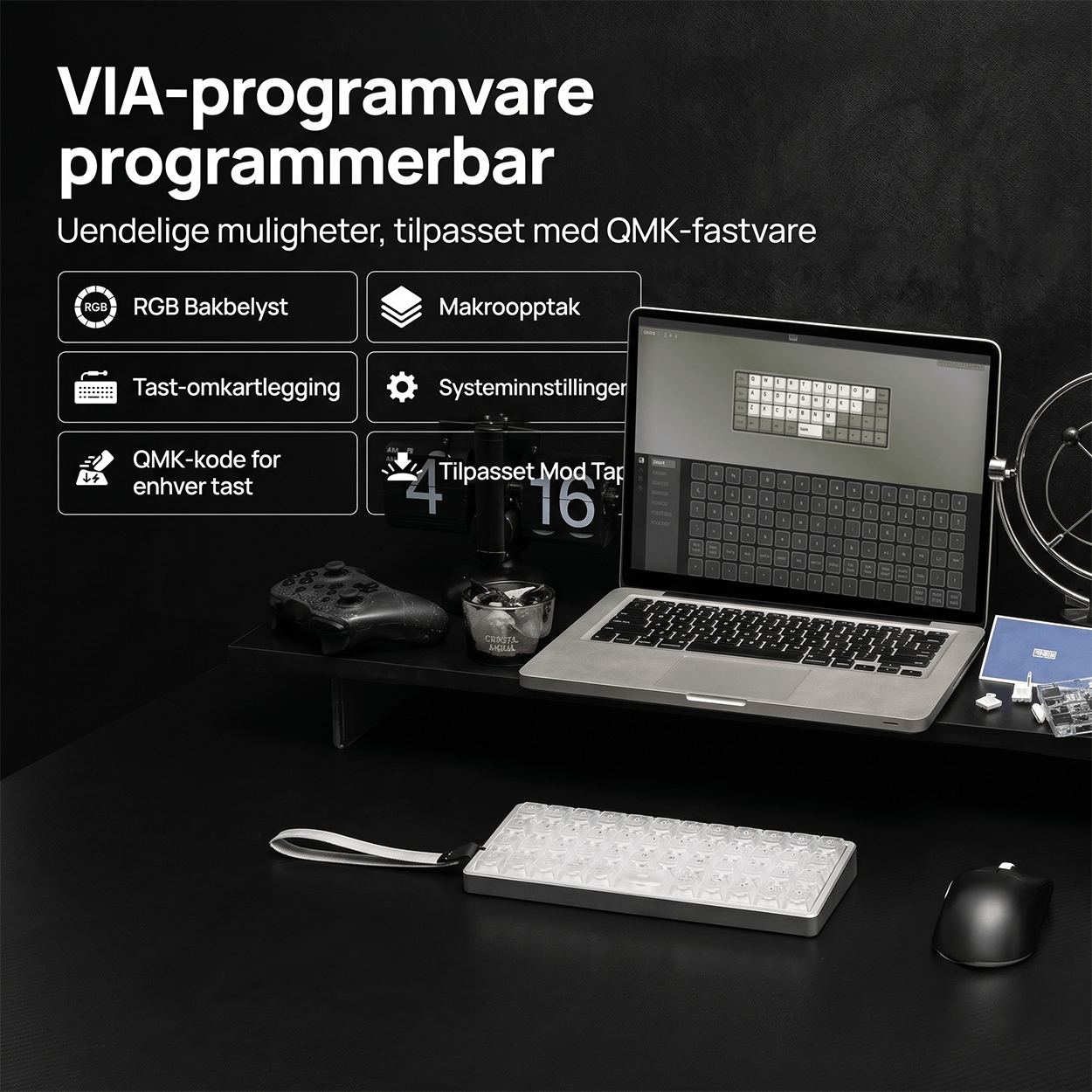 EPOMAKER Luma40 Lavprofil mekanisk tastatur