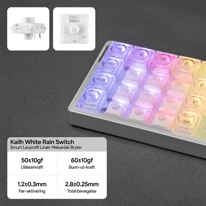 EPOMAKER Luma40 Lavprofil mekanisk tastatur