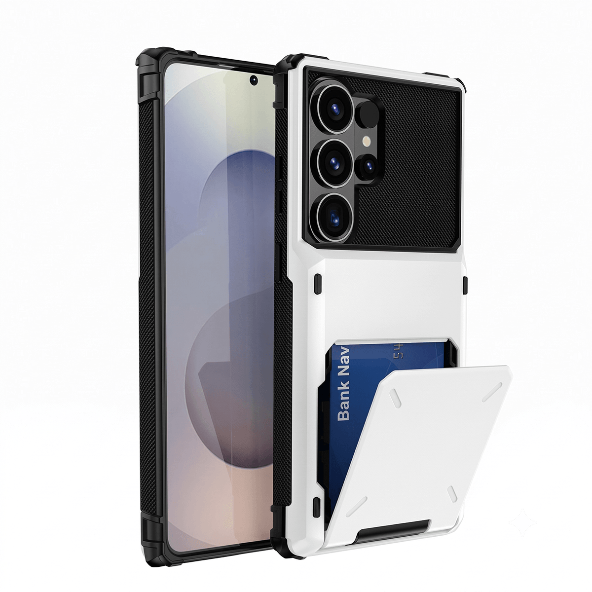 VaultCase PC-vippedeksel med korthlomme for Samsung S-serie
