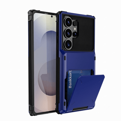 VaultCase PC-vippedeksel med korthlomme for Samsung S-serie