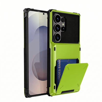 VaultCase PC-vippedeksel med korthlomme for Samsung S-serie
