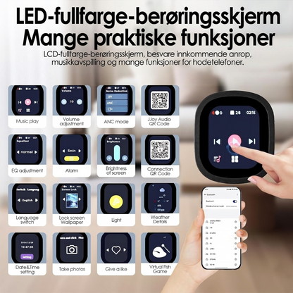 Siindoo JH-ANC930Plus Hybrid ANC Trådløs hodetelefon