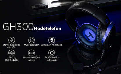 Akko GH300 Trådløst Gaming-headset – Quad-Mode