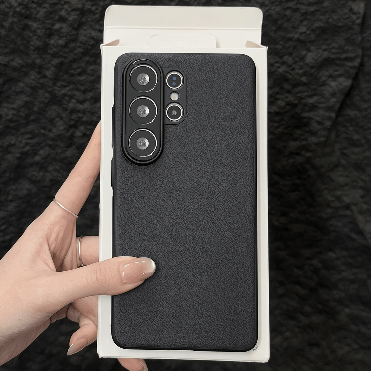 AEROVEIL Veganskinn-deksel for Samsung Galaxy S24/S25/S26 Ultra