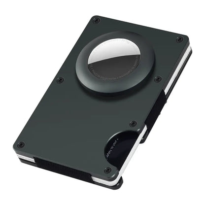 RFID lommebok med Airtag i aluminium