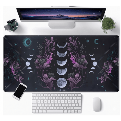 Pirate Ship Black Desk Mat - XXL utvidet spillmatte for mus