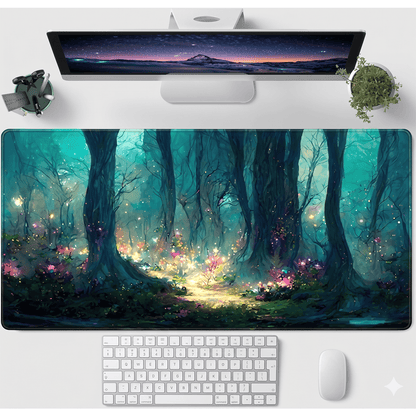 Pirate Ship Black Desk Mat - XXL utvidet spillmatte for mus