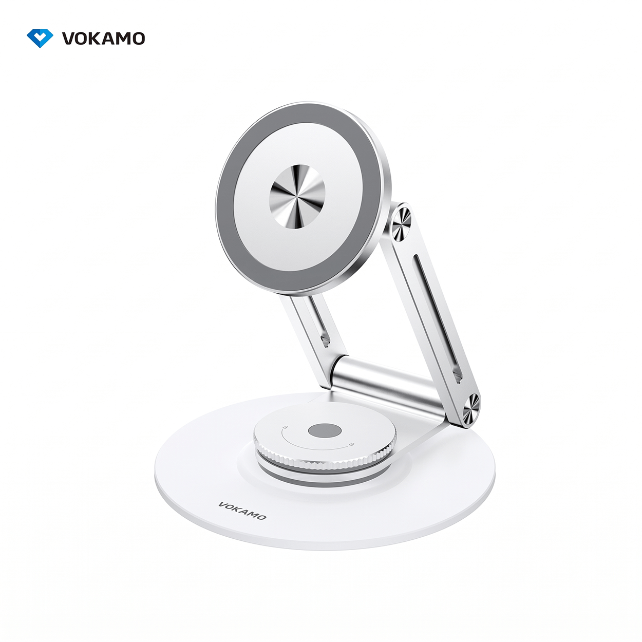 Vokamo MagStand Levitate – Magnetisk mobilstativ med justerbar vinkel i aluminiumslegering